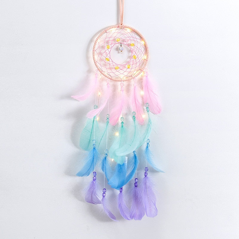 True Feather Dream Catcher Lights