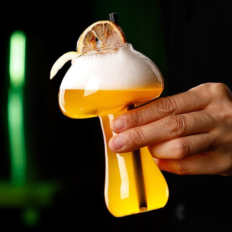 Stylish Cocktail Mushroom Design Glass