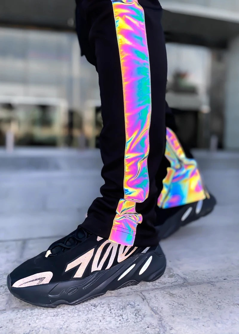 Men's Casual Reflective Jogger - Holographic