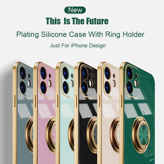 Electroplated Solid Case + Ring Holder