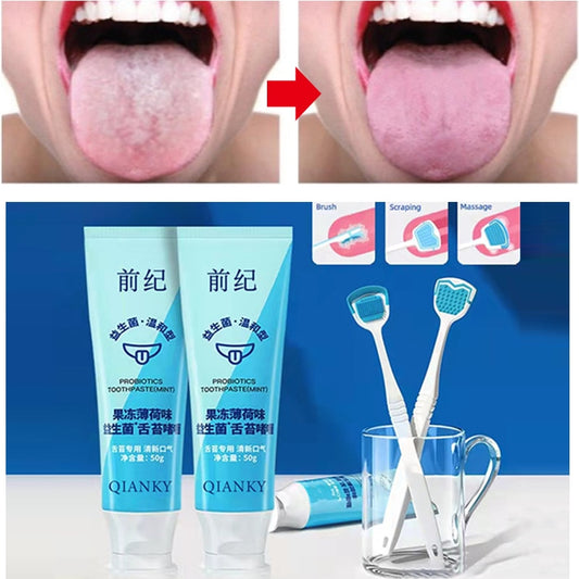 Tongue Scraper and Coating Cleaning Gel