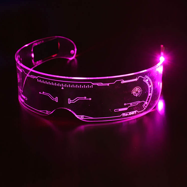 Futuristic Light-up Glasses - Party time