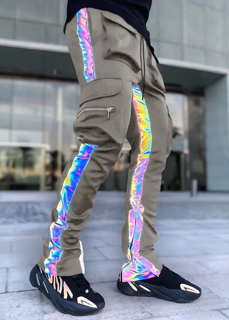 Men's Casual Reflective Jogger - Holographic