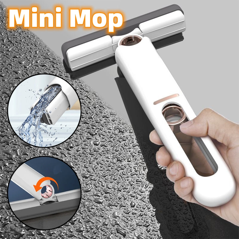 Effortless Cleaning Made Easy with Mini Mops Floor Window Glass Cleaning Sponge Squeeze Mop - Eco-Friendly and Stylish