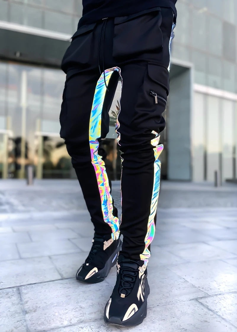 Men's Casual Reflective Jogger - Holographic