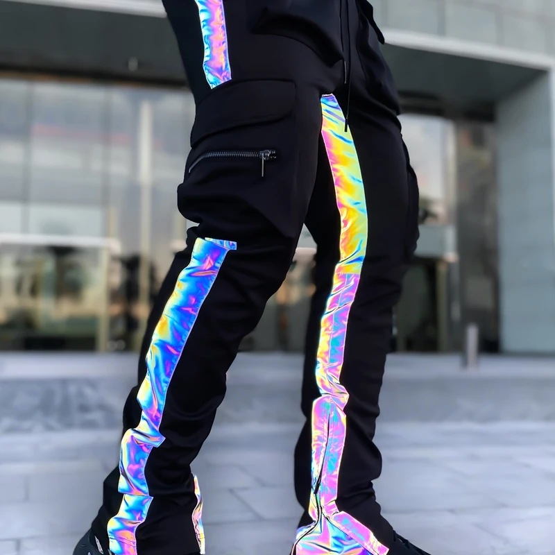 Men's Casual Reflective Jogger - Holographic