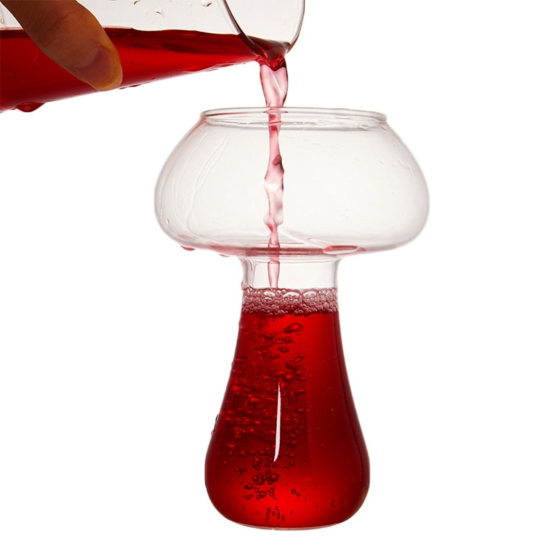Stylish Cocktail Mushroom Design Glass